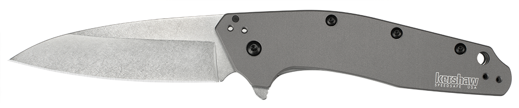 Kershaw Dividend, Gray Pocket Knives, Blade, Gray, - Kershaw Link Blackwash Tanto (1020x400), Png Download