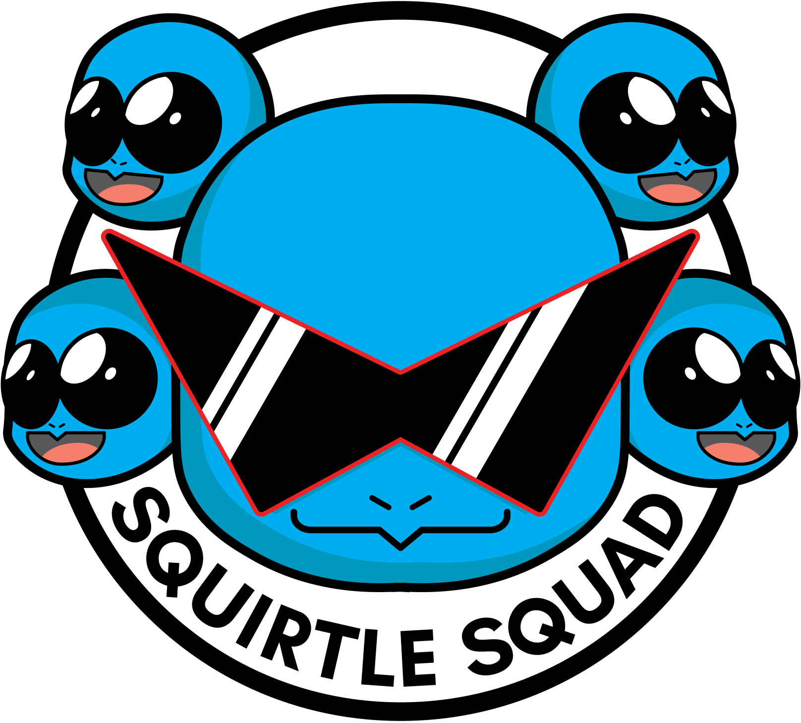 Squad Goals With The Squirtle Squad Kids Shirt Artist - Universidad Del Sur Cancun Png (1616x1458), Png Download