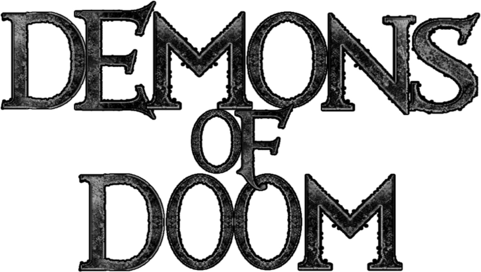 Doom Logo Png - Monochrome (1552x873), Png Download