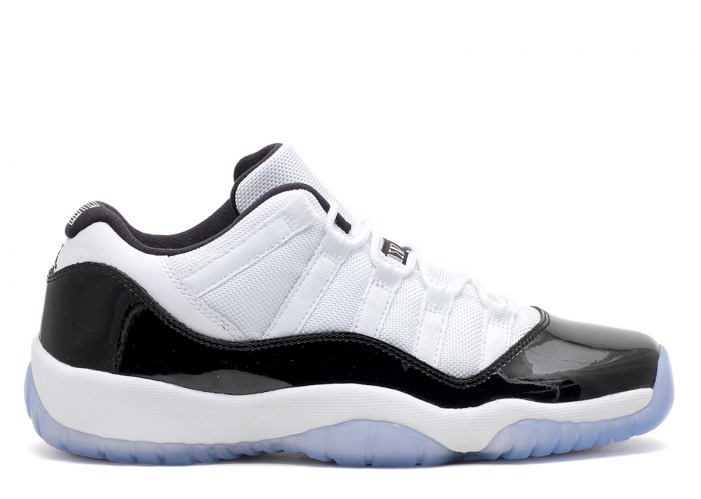 Air Jordan 11 Low Bg Concord White Black Dark Concord - Jordan Concord 11 Png (700x850), Png Download