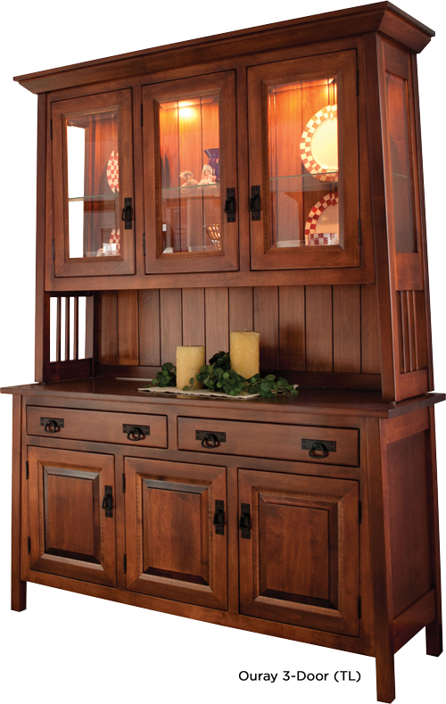 Greenes Amish Furniture Custom Crafted Finished Fine - China Hutch Buffet (500x789), Png Download