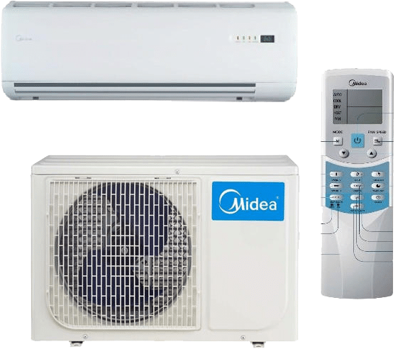 Commercial - Midea Ac (600x541), Png Download