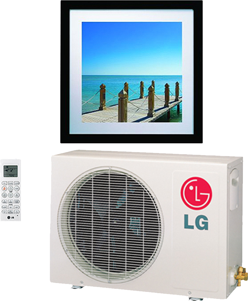 Art Cool Gallery Series Heat Pumps By Lg - Split Lg Art Cool (1044x1026), Png Download