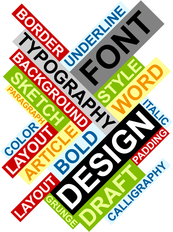 The Modern Website - Words Design (600x800), Png Download