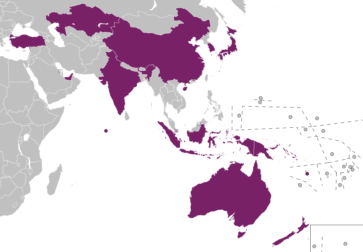 Eurovision Asia Song Contest - South East Asia Map Icon (1200x835), Png Download