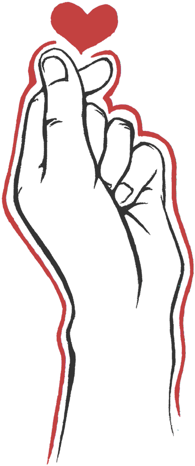 701 X 1140 1 - Transparent Finger Heart Png (701x1140), Png Download