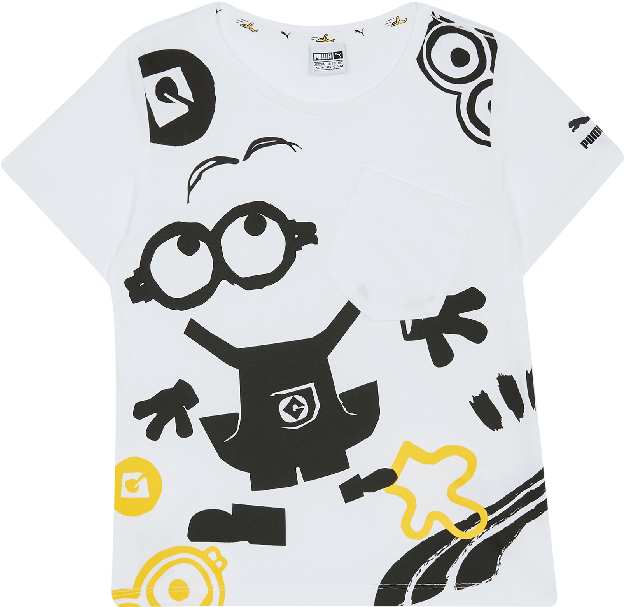 White Minion T-shirt - Minion On White Shirt (700x700), Png Download