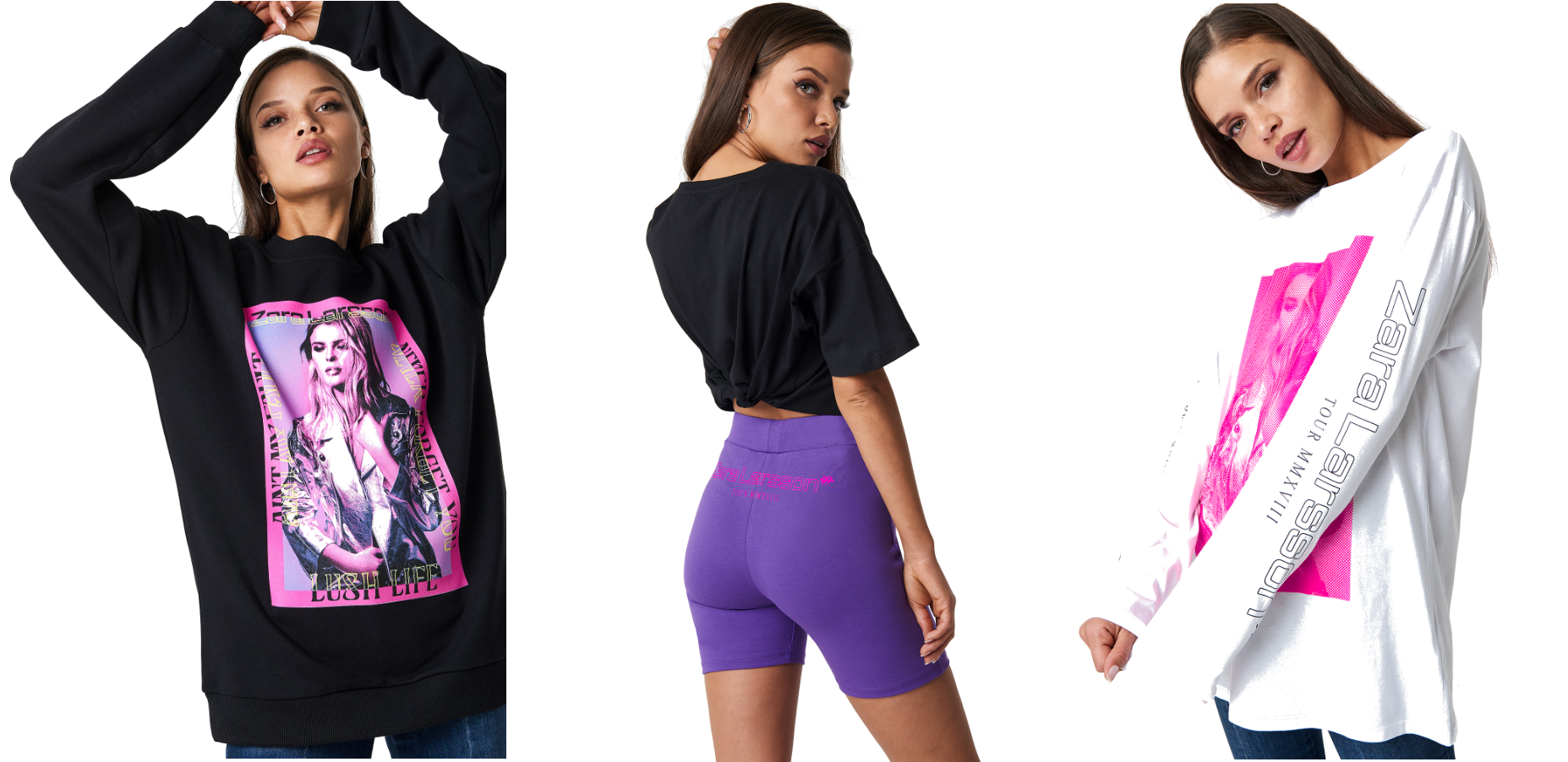 Zara Larsson - Nakd - Girl (1900x950), Png Download