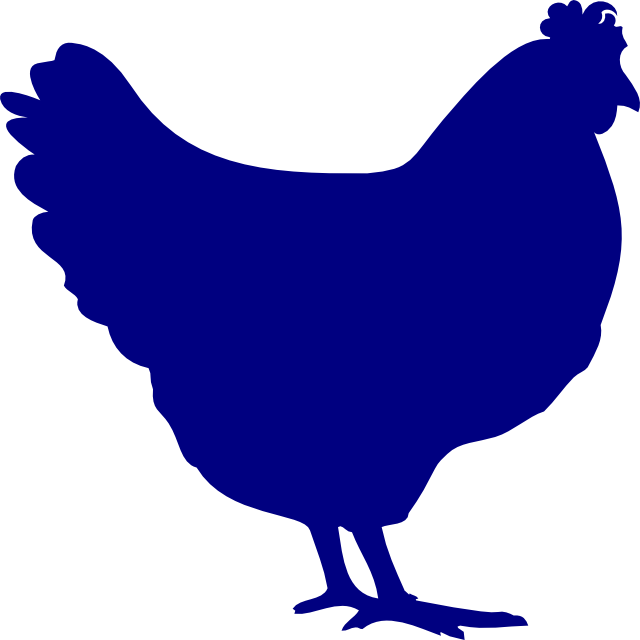 Product Code - Silhouette Poule En Bois (640x640), Png Download