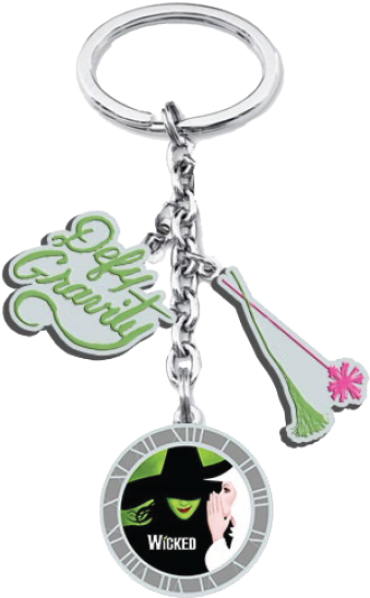 Broadway Wicked Keychain (672x672), Png Download