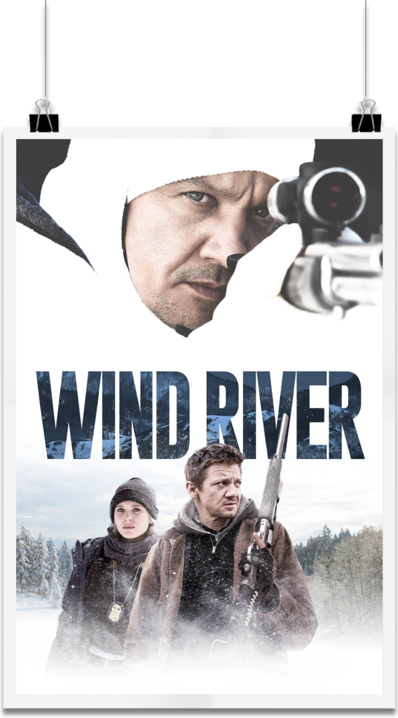 Wind River Is A 2017 Crime/mystery Film Written And - Meurtre A Wind River (568x1024), Png Download