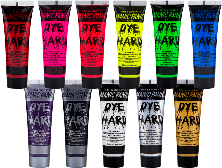 Wonderful Splat Hair Dye Timing Chart In Manic Panic - Temporary Hair Color Tube (1024x683), Png Download