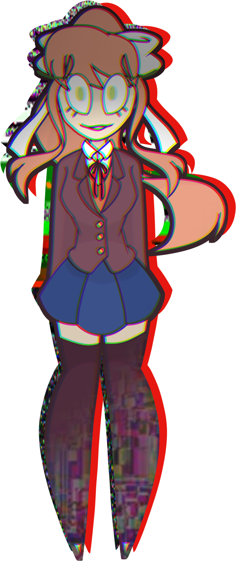 Zinaspersonalblog Monika Doki Doki Literature Club - Cartoon (1247x1920), Png Download