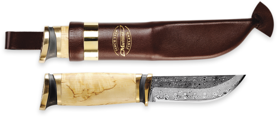Marttiini Shop Special Knives Marttiini Damascus Knife - Marttiini Damascus (1000x440), Png Download