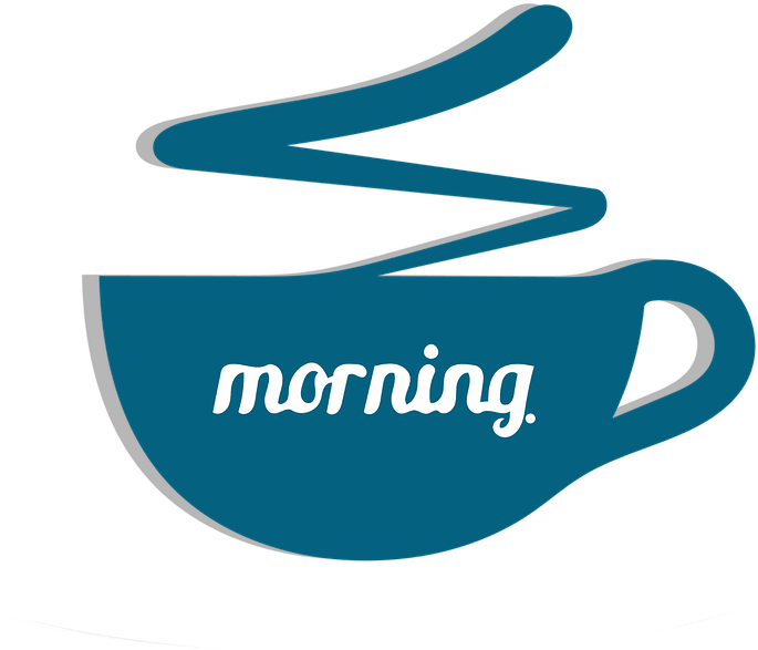 Coffee Morning Text Clipart Sticker Hot Drink - Statistical Graphics (720x720), Png Download