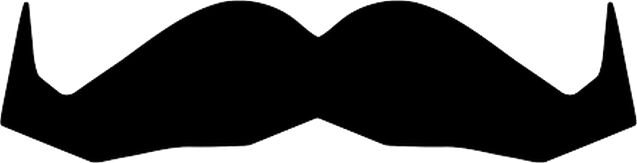 Moustache Png Image - Movember Moustache Logo (1280x329), Png Download
