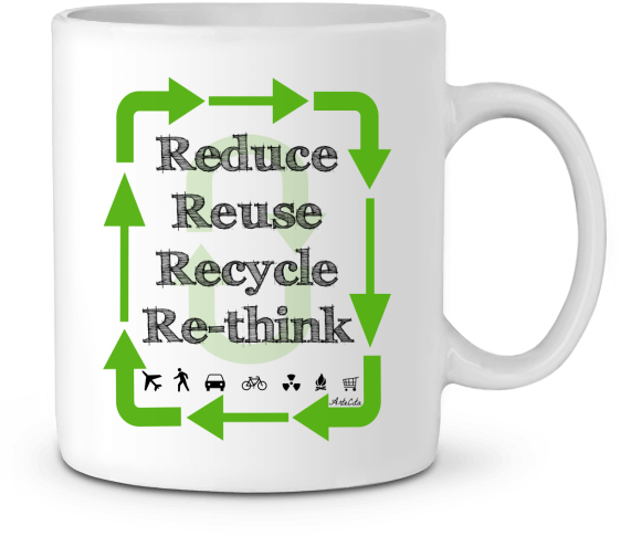 Mug Céramique Premium - Organic Recyclable Bags (570x600), Png Download