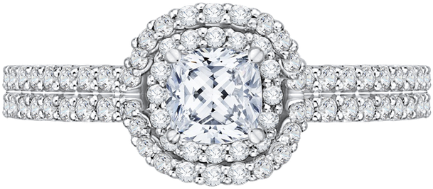 Promezza 14 K White Gold Promezza Engagement Ring - Engagement Ring (800x800), Png Download