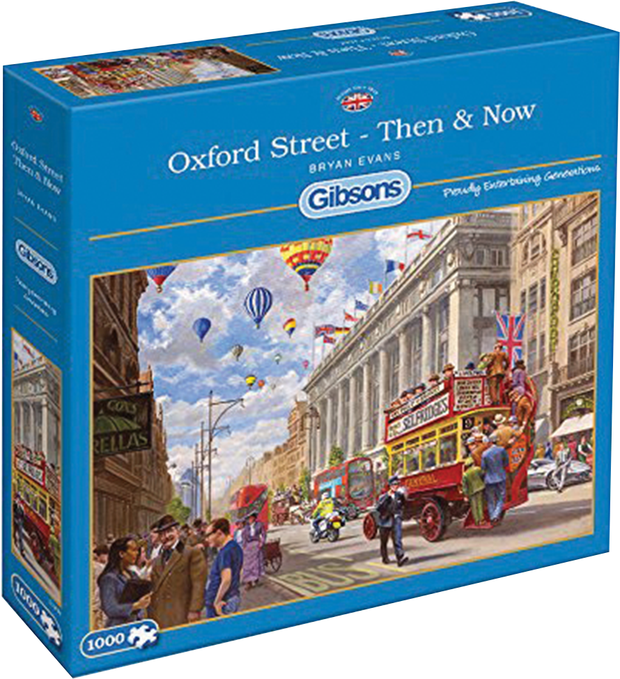 Oxford Street Jigsaw Puzzle - Figurine (1000x1000), Png Download