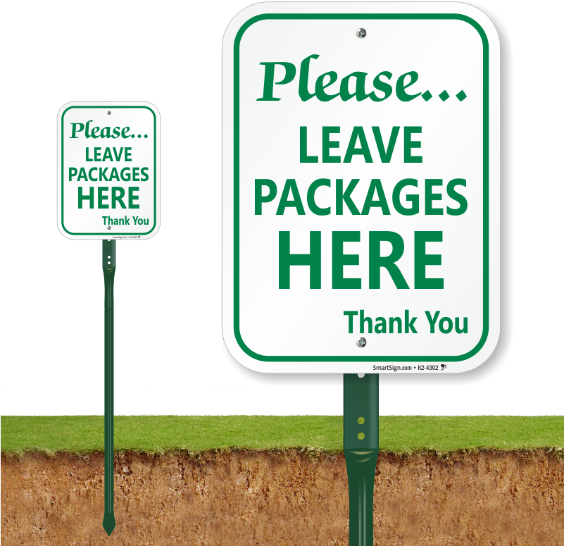 Banner Royalty Free Stock Package Delivery Signs Leave - Dog (800x800), Png Download