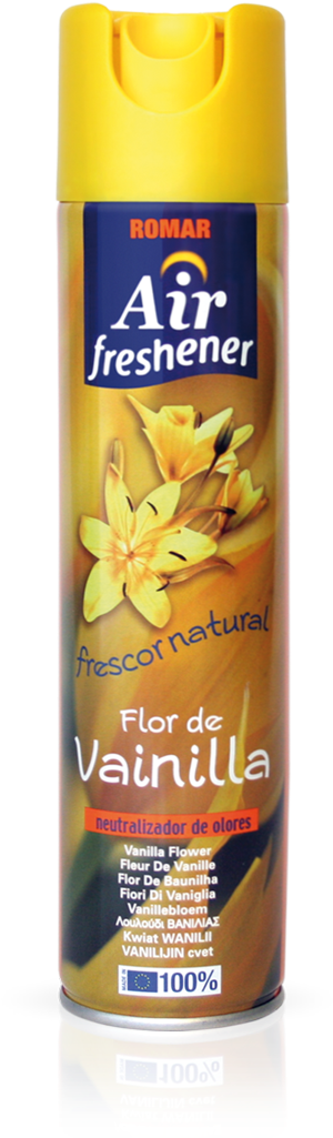 Vanilla Flower Air Freshener Spray - Romar Air Freshener (917x1126), Png Download