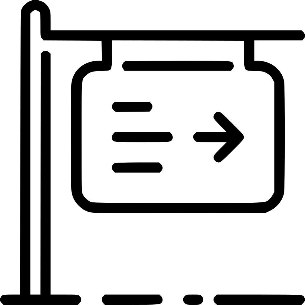 Signpost Comments - Real Estate Sign Icon (980x981), Png Download