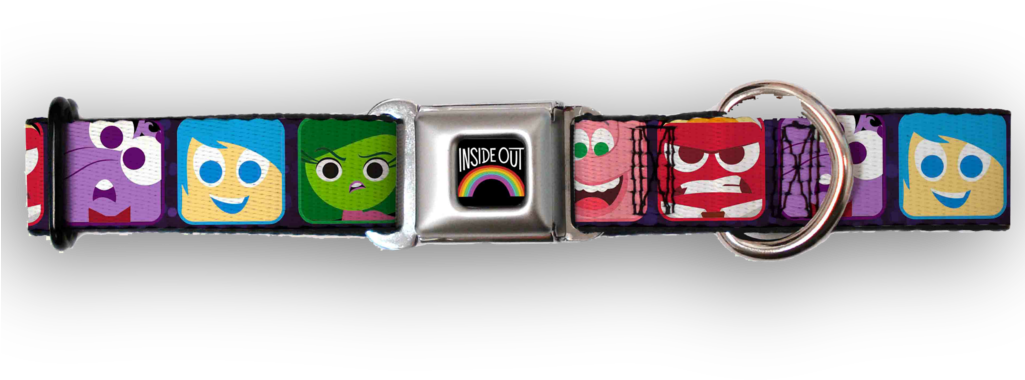 Buckle Down Disney Inside Out Dog Collar Dog Buckle - Cartoon (1024x1024), Png Download