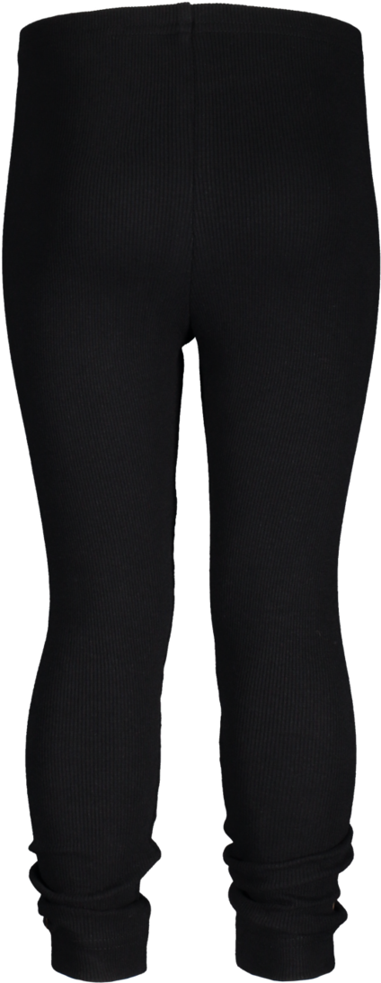 Basic Leggins Rib-black Back - Trousers (464x1200), Png Download