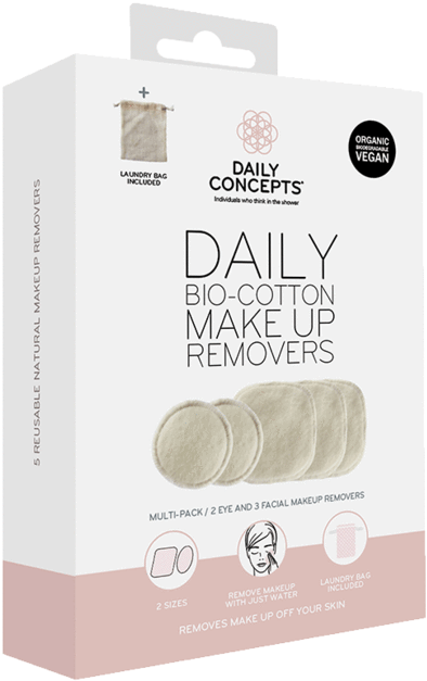 Bio Cotton Makeup Removers Daily Concepts Luxury Spa - Sliced Bread (650x650), Png Download