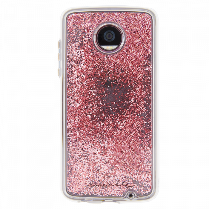 Case-mate Motorola Moto Z2 Play Rose Gold Waterfall - Iphone (700x700), Png Download