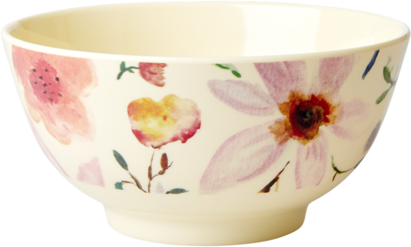 Selmas Flower Print Melamine Bowl By Rice Dk - Bowl (1000x1000), Png Download