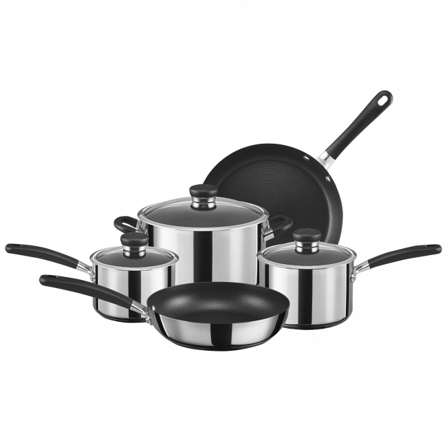 Circulon Ultimum Stainless Steel 5 Piece Cookware Set - Lid (650x650), Png Download