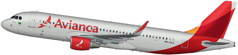 A320-1 - United Airlines Avianca Copa (800x386), Png Download