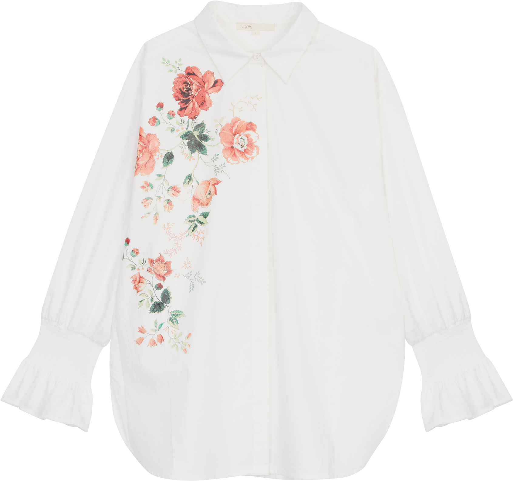 Floral Print Shirt - Girl (2000x2000), Png Download