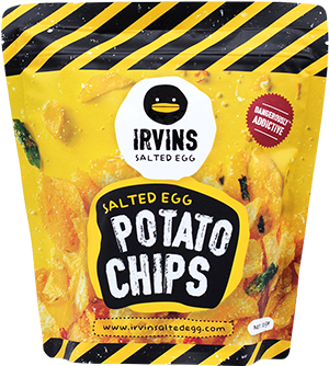 Salted Egg Potato Chips - Irvins Salted Egg Potato Chips (500x750), Png Download