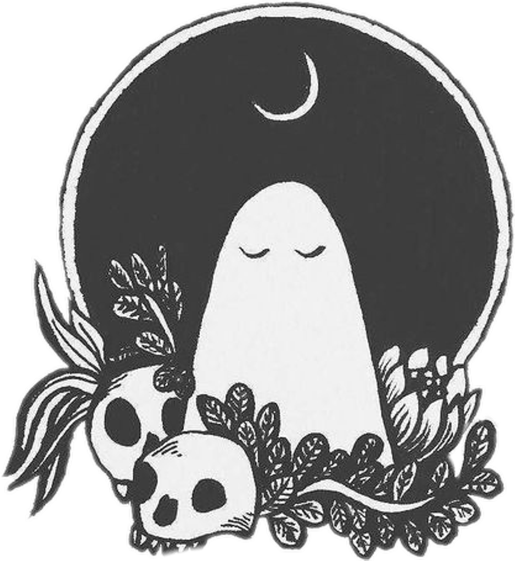 Ghost Sticker - Illustration (1024x1117), Png Download