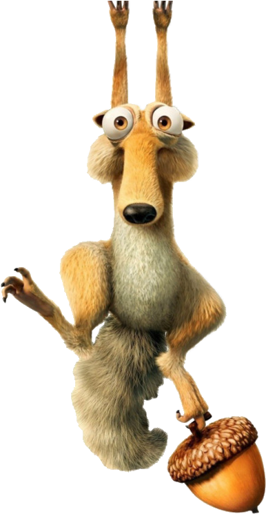 Imágenes La Era De Hielo Con Fondo Transparente, Descarga - Scrat Ice Age (522x867), Png Download