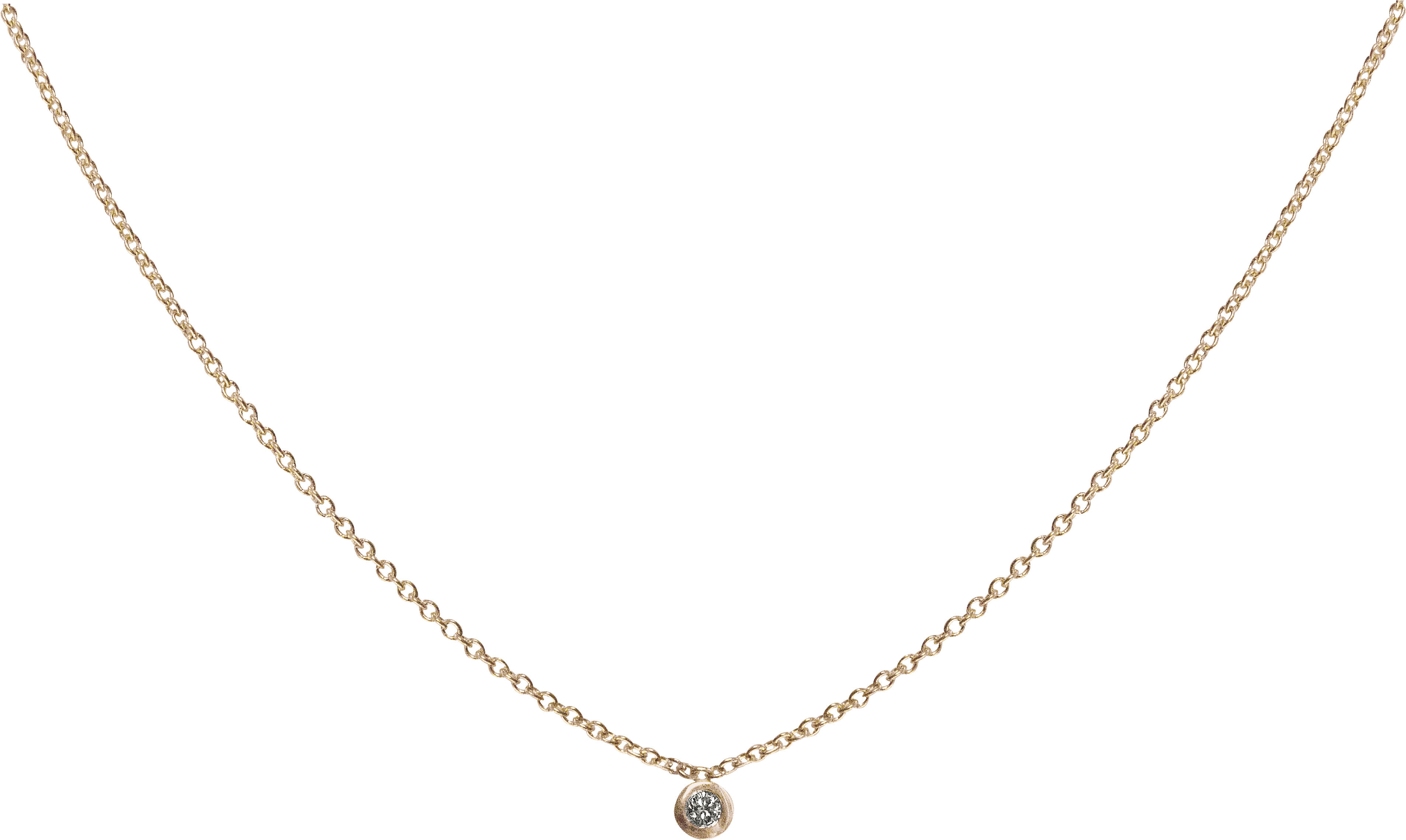Single Diamond Necklace Rose Eliise Maar Jewellery - Necklace (5184x3456), Png Download