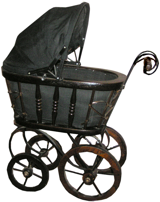 Pram Png Photo - Kinderwagen Antik Png (960x718), Png Download
