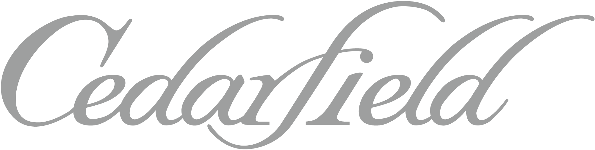 Cedarfield Medium Grey - Sign (2000x507), Png Download