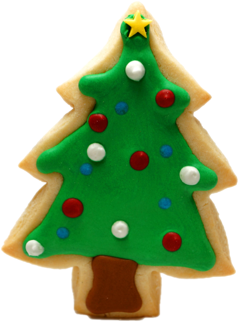 Christmas Tree Png Cartoon - Christmas Sugar Cookie Png (771x1037), Png Download