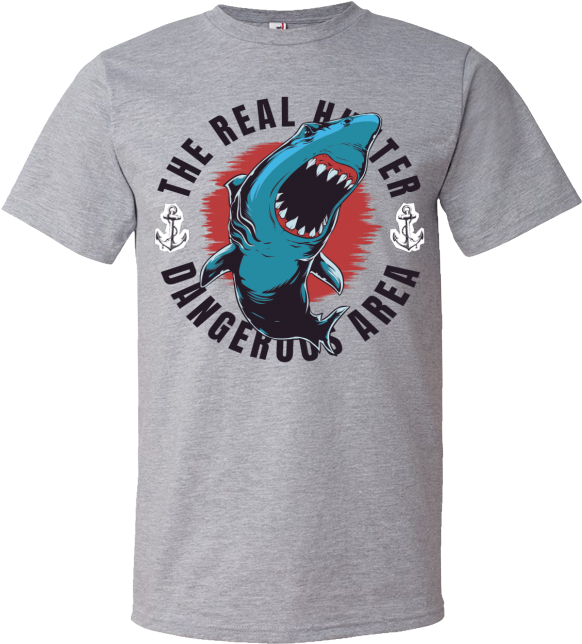 Dangerous Area T-shirt Template - Shrimp (800x800), Png Download