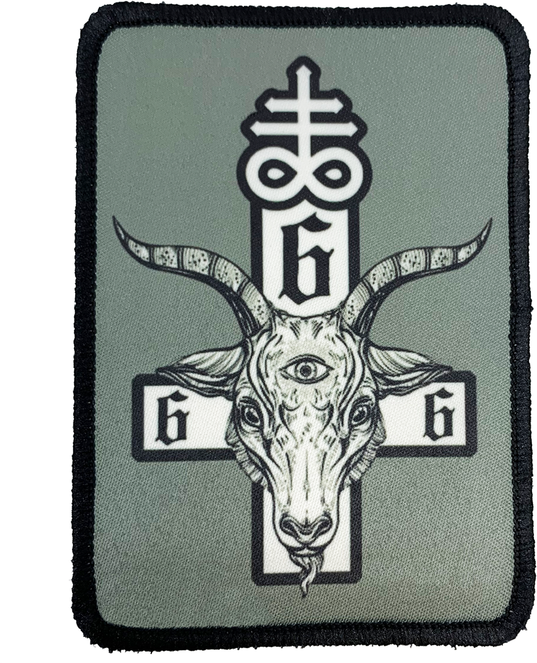 Satanic Cross Iron-on Patch - Emblem (1440x1440), Png Download