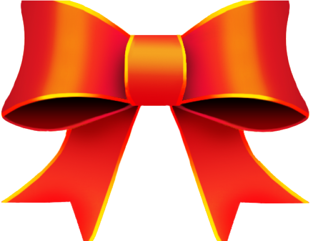 Christmas Ribbon Clipart Orange - Pita Png (640x480), Png Download