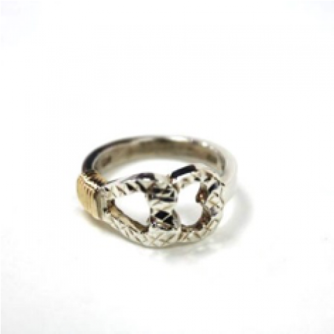 Sterling Silver Wildwood Destination Diamond Cut Ring - Engagement Ring (478x654), Png Download