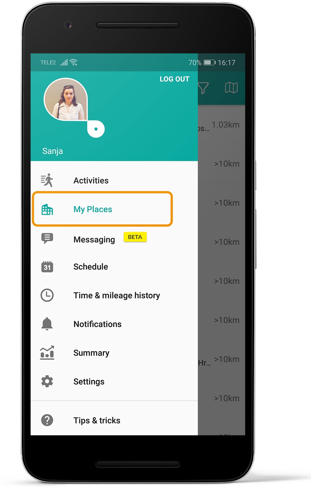 Type Directly Into The Search Box And Enter Your Search - Mobile App (1199x1810), Png Download