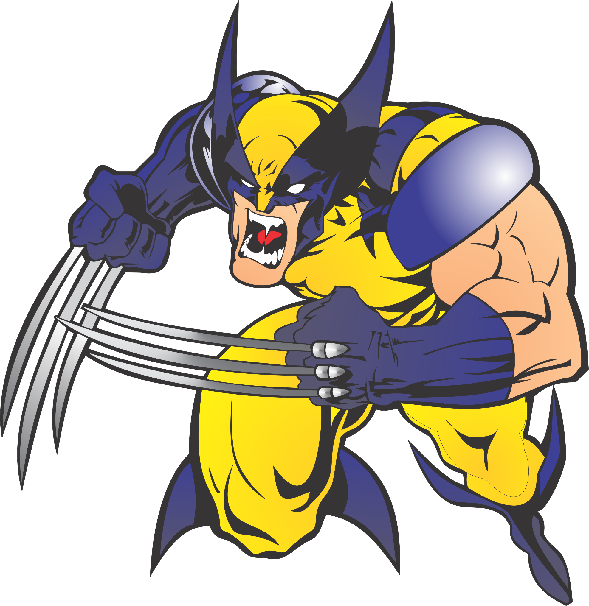 Wolverine - Cartoon (1976x2035), Png Download