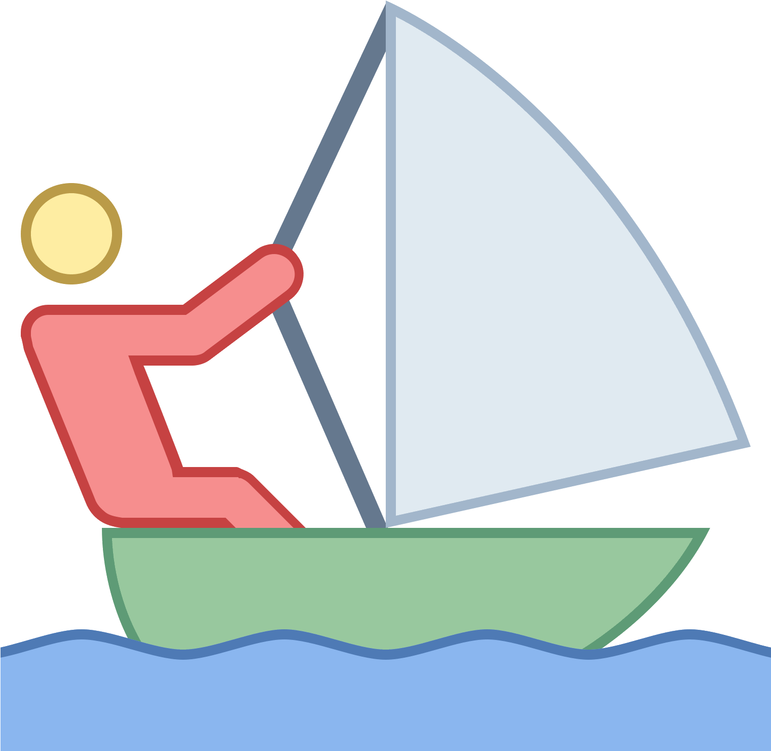 Vela Icon - Sail (1600x1600), Png Download