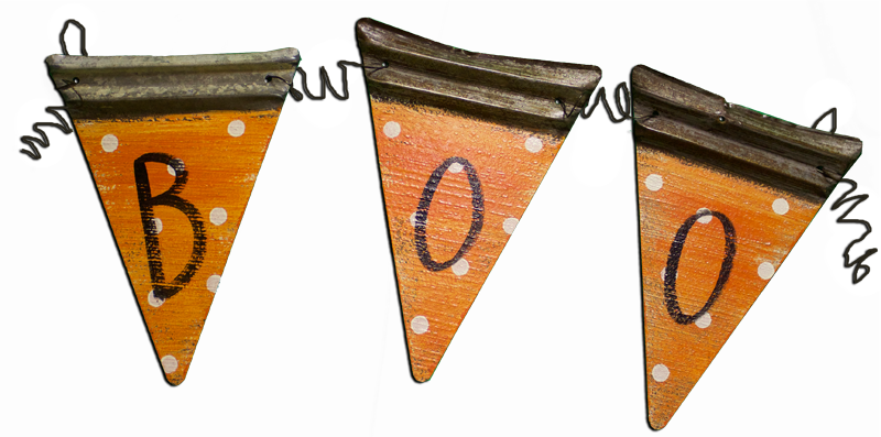 Boo Banner - Orange - Coin Purse (800x397), Png Download