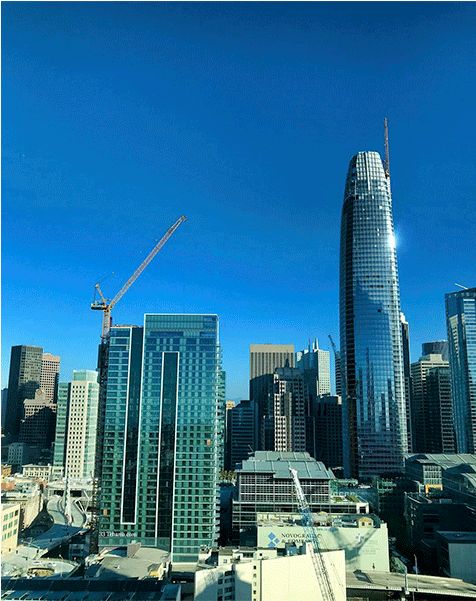 Morning Greets The San Francisco Skyline Via @kaspik - Metropolitan Area (600x600), Png Download